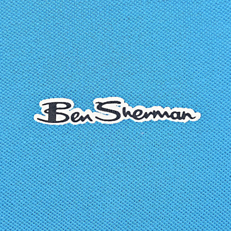 Ben Sherman Boys Blue Bar Polo