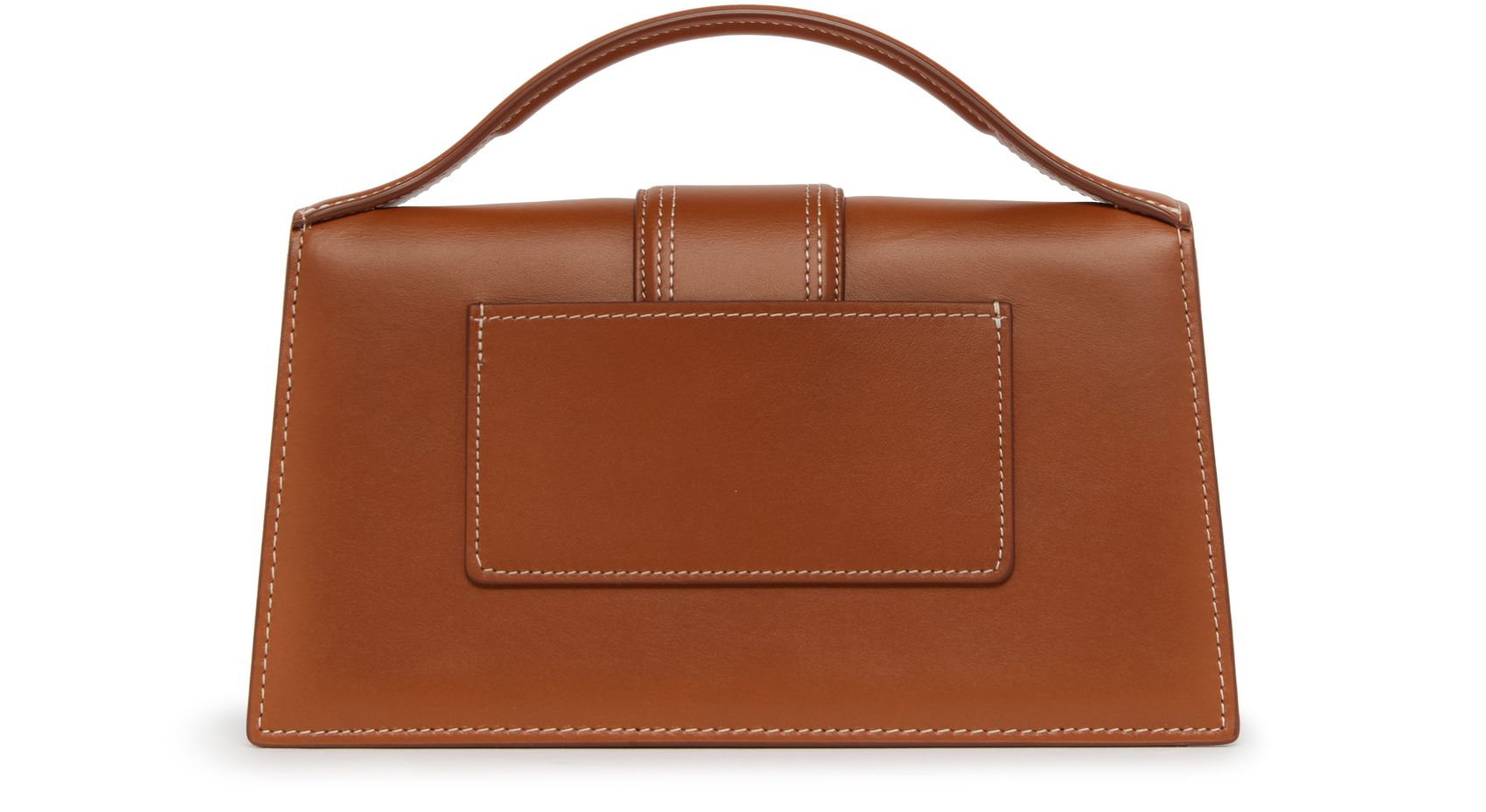 Le Grand Bambino Brown leather crossbody bag with gold hardware