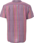 Kardo Mens Purple Short Sleeve Matka Silk Shirt