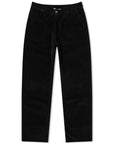 Foret Mens Black Clay Corduroy Pants