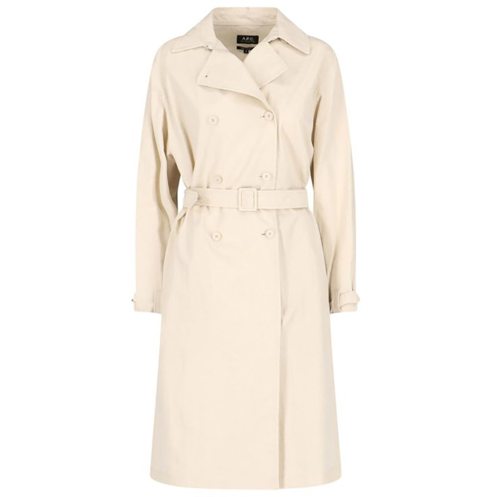 A.P.C Women's Cream Irene Trench Coat