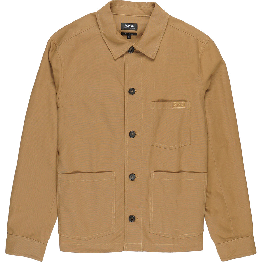 A.P.C Womens Veste Silvana Logo Caramel