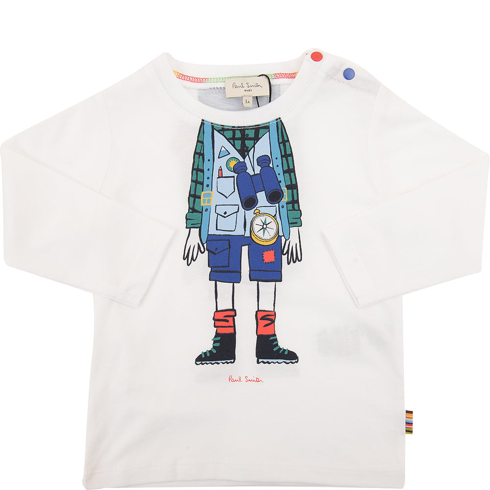 Paul Smith Boys Dalil F&B Rucksack T-Shirt in White