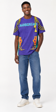 Moschino Trompe L'oeil T-Shirt in Purple