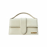 Le Grand Bambino Beige leather crossbody bag with gold hardware