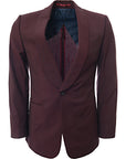 Duchamp London Mens Shawl Collar Mohair Tuxedo Jacket In Purple