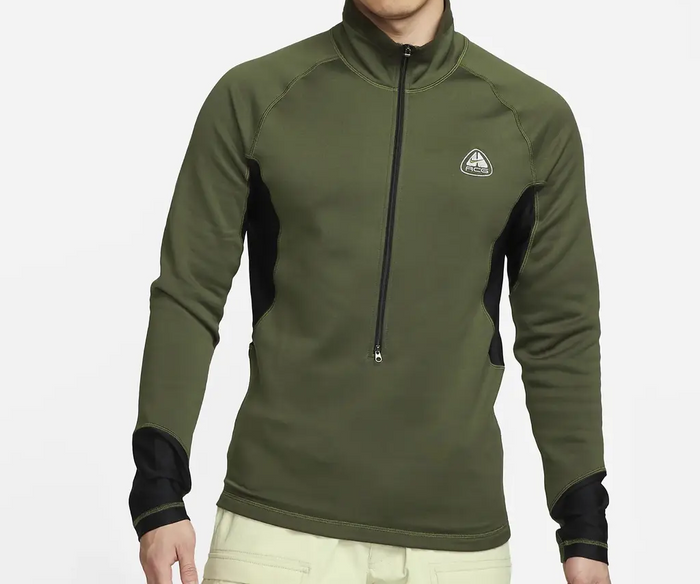 Nike Men's Green ACG Oregon Quarter-Zip Fleece