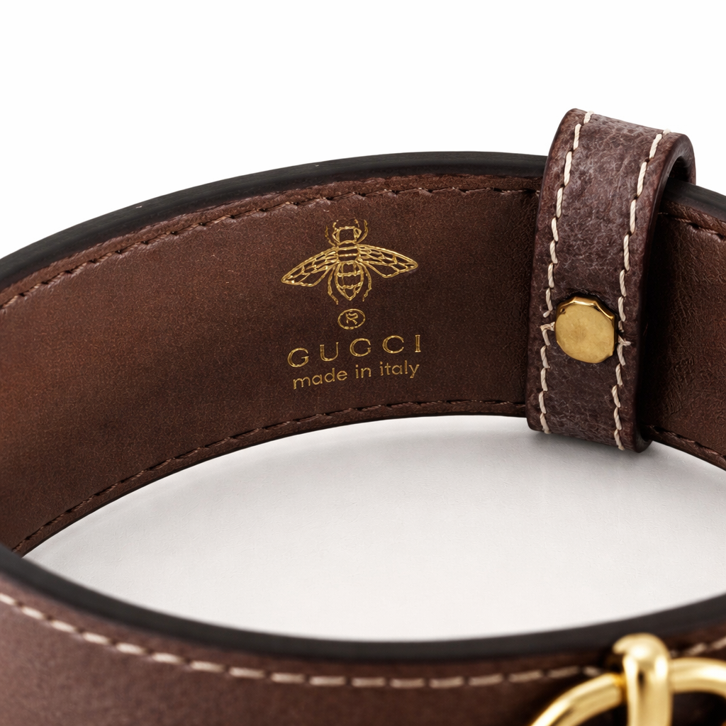 Gucci Womens Constance Watch with Green and Red Stripe Plexiglas Padlock Case and Dial