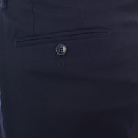 Hackett London Mens Plain Wool Trousers in Midnight Blue