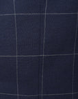 Hackett London Mens Fine Windowpane Blazer in Navy/Grey