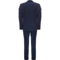 Hackett London Men's Prince of Wales Check Belgravia Overcoat in Bright Navy