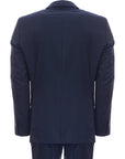 Hackett London Men's Prince of Wales Check Belgravia Jacket in Bright Navy