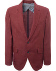 Hackett London Mens Hopsack Blazer In Red