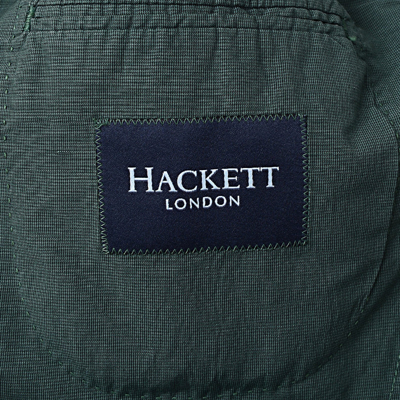 Hackett London Micro Houndstooth Jacket in Green