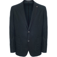 Hackett London Mayfair Flannel Jacket in Dark Green