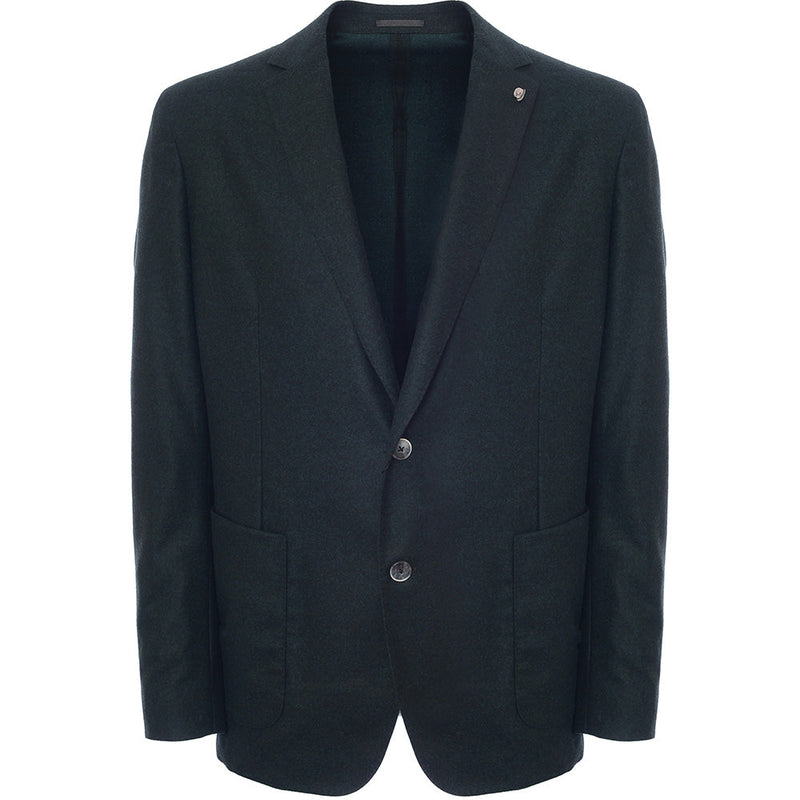 Hackett London Mayfair Flannel Jacket in Dark Green