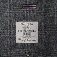 Hackett London Mayfair Flannel Check Jacket in Grey/Multi