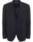 Hackett London Plain Wool Twill Jacket in Black