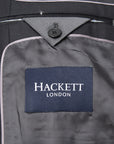 Hackett London Plain Wool Twill Jacket in Black