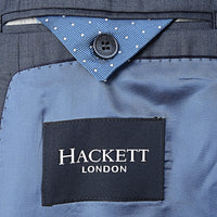 Hackett London Sharkskin Textured Jacket in Dusty Blue