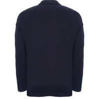 Hackett London Stretch Cotton Plain Jacket in Navy