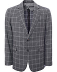 Hackett London Light Grey Windowpane Jacket in Light Grey