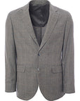 Hackett London Wool Windowpane Jacket in Light Grey