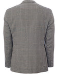 Hackett London Wool Windowpane Jacket in Light Grey