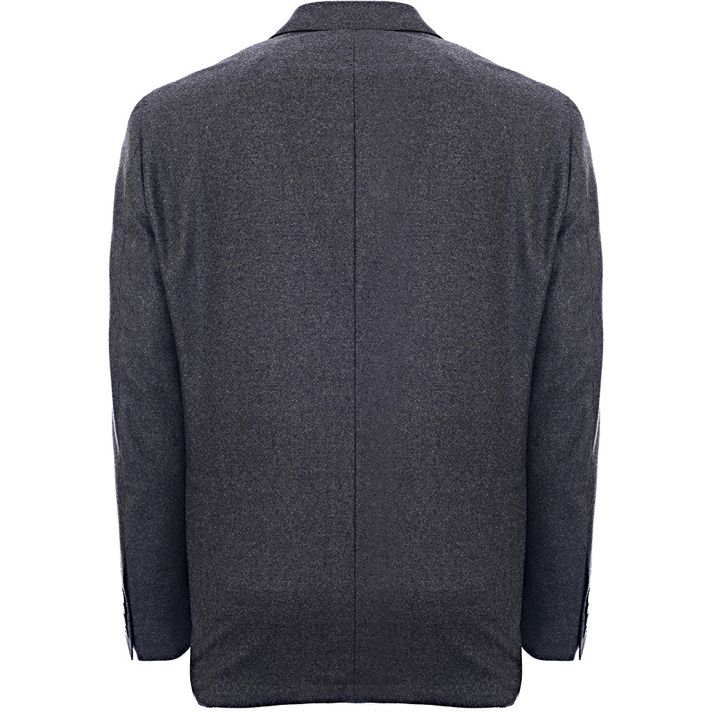 Hackett London Double-Faced Flannel Jacket in Grey