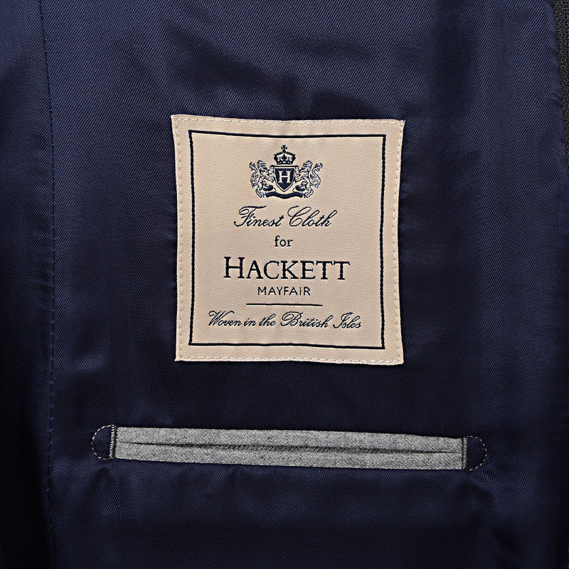 Hackett London Wool Basketweave Bib in Grey
