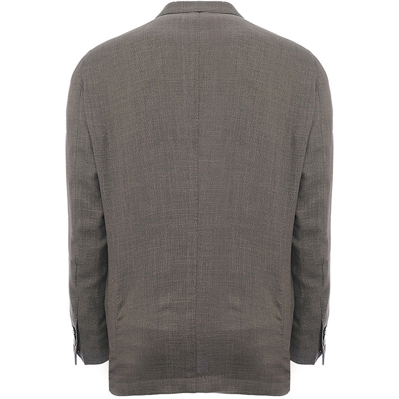 Hackett London Mens Hopsack Single Breasted Blazer in Taupe