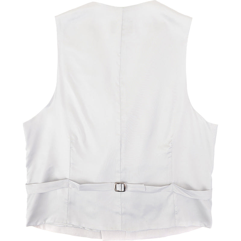 Hackett London Mens Linen Double Breasted Waistcoat in Beige