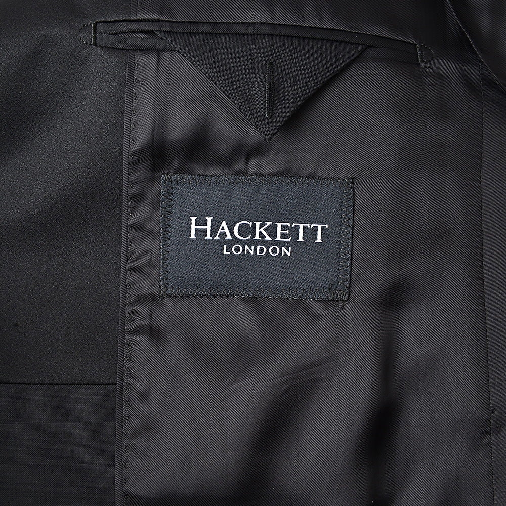 Hackett London Satin Riviera Jacket in Black