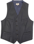 Hackett London Mens Plain Waistcoat in Charcoal