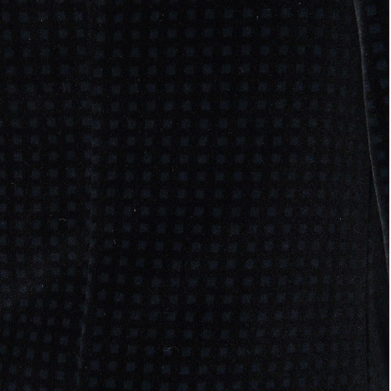 Hackett London Geometric Velvet Shawl Collar Jacket in Black