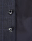 Hackett London Mens Navy Windowpane WC in Navy