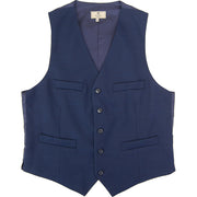 Hackett London Mens Pin Dot Waistcoat in Blue