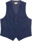 Hackett London Mens Pin Dot Waistcoat in Blue