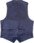 Hackett London Mens Pin Dot Waistcoat in Blue