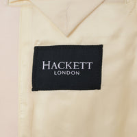 Hackett London Cream Peak Lapel Dinner Suit in Cream