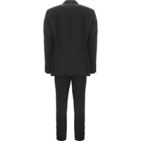 Hackett London Mens SB1 PK Linen Din Suit M in Black