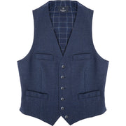 Hackett London Mens Wool Birdseye WC in Blue