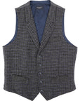 Hackett London Mens Houndstooth Tweed WC in Grey/Multi