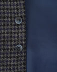 Hackett London Mens Houndstooth Tweed WC in Grey/Multi