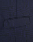 Hackett London Mens MYF Navy Glen Check WC in Navy