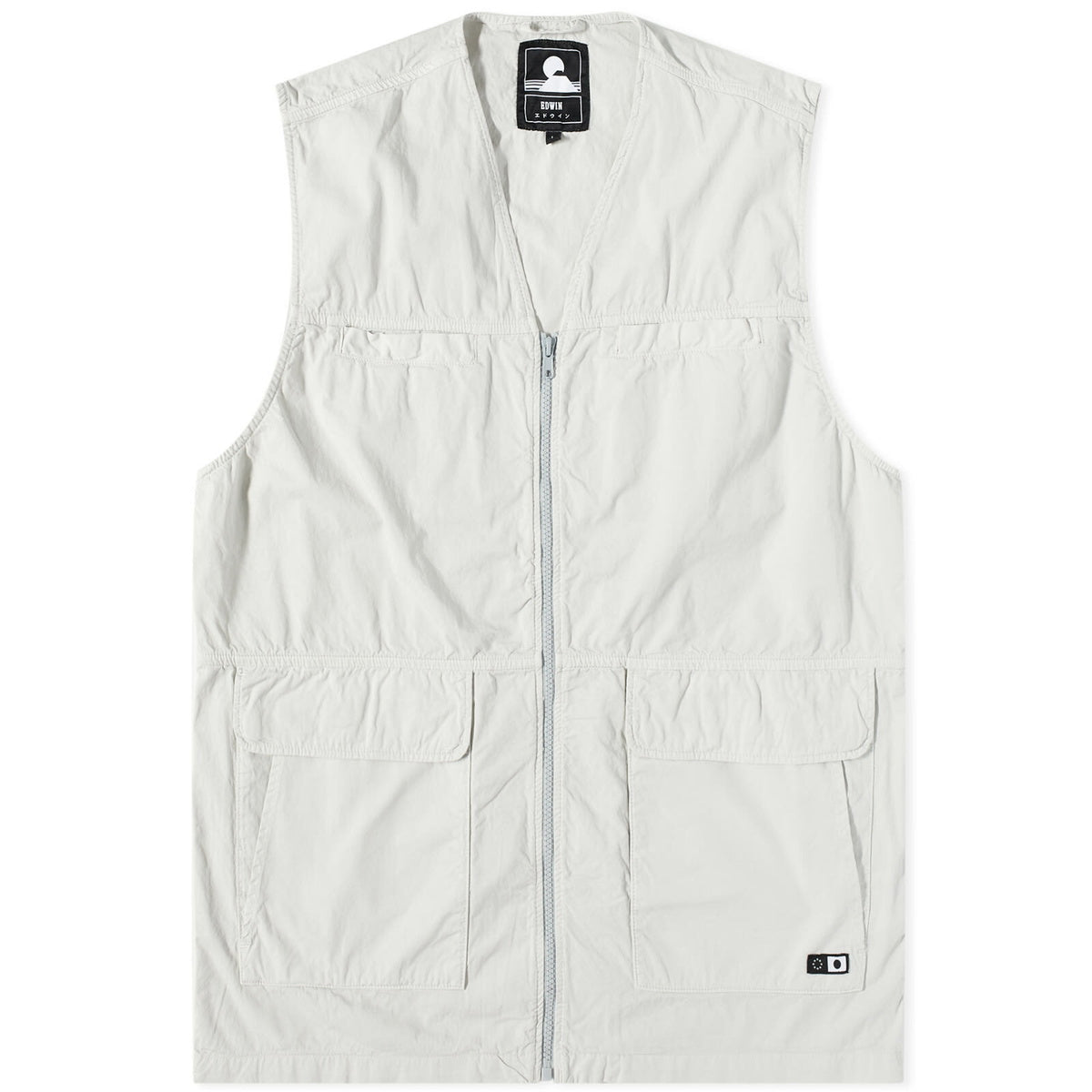 Edwin Mens Merton Mist Grey Vest