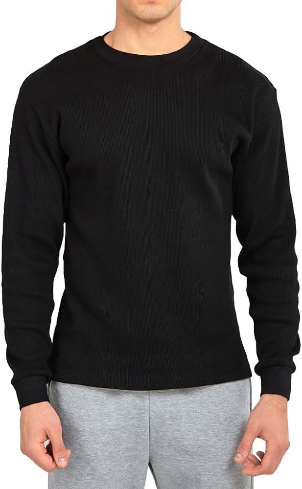 J.L-A.L Men's Black Thermal Long Sleeve