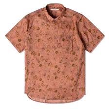 Mens Kestin Granton Shirt In Terracotta