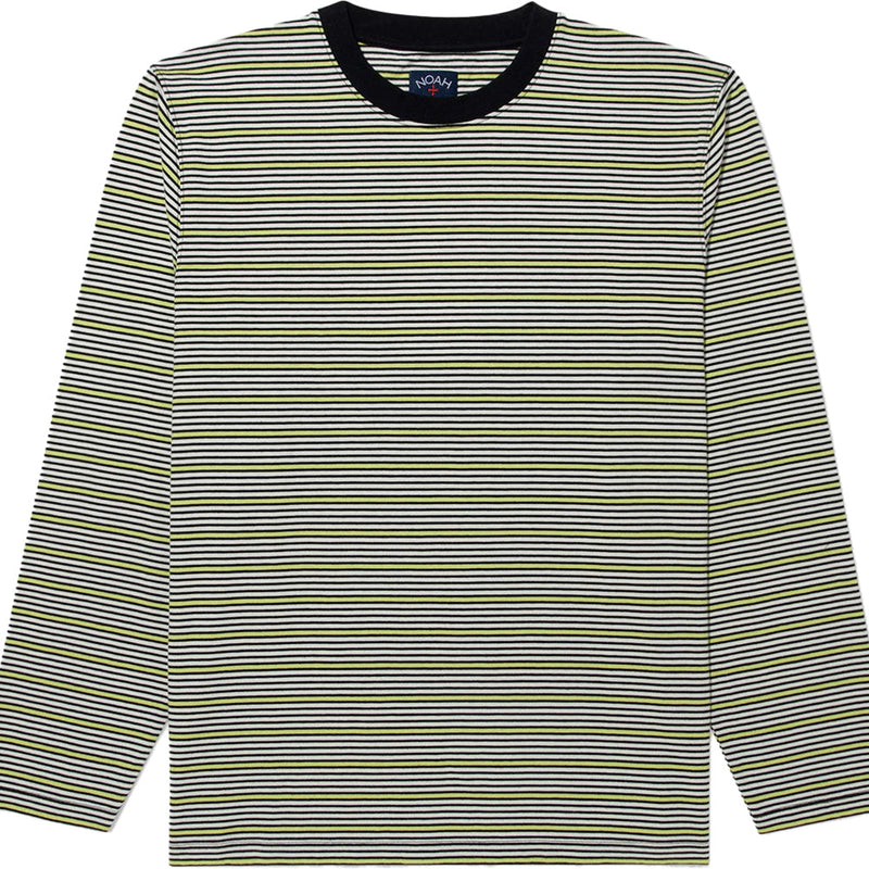 Noah Mens Ls Stripe Top White