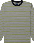 Noah Mens Ls Stripe Top White